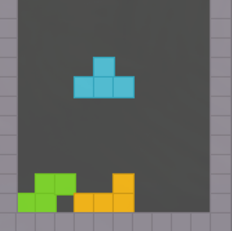 foto van het spel tetris